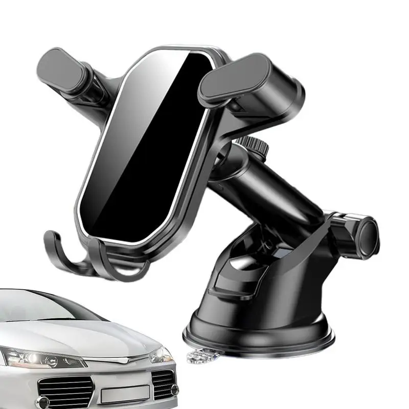 

Cell Phone Holder Car Cell Phone Holder Magnetic Phone Holder 360-Degree Swivel Head Anti-Drop Lock Designsingle Handed