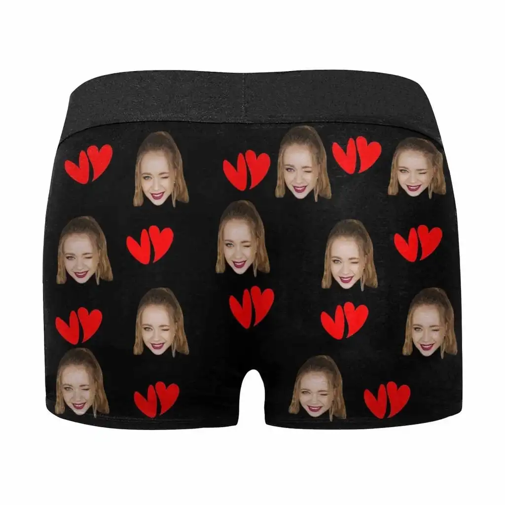 Черные мужские боксеры с надписью Keep Calm на заказ принтом брифы подарок день