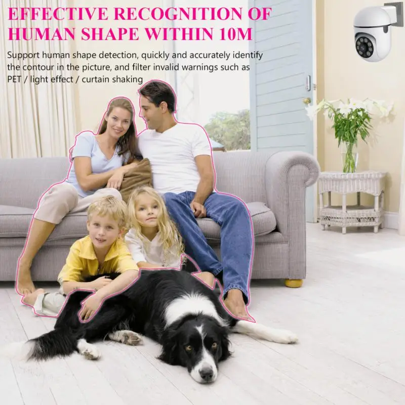 

1~5PCS Wifi Cameras With Motion Detection Infrared Night Automatic Alarm 1080p 360 Rotating Security Wifi Ip Camera