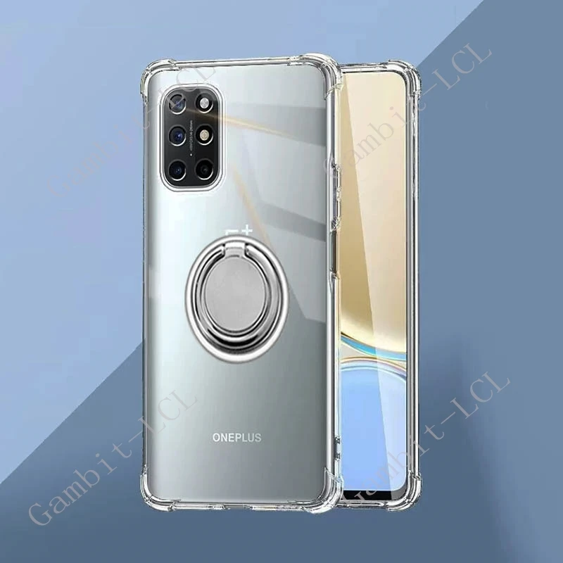 Фото Для OnePlus 8T 9R OnePlus9R 1+9R KB2000 KB2001 KB2003 KB2005: Чехол-накладка с кольцом-держателем из мягкого ТПУ для смартфона №2