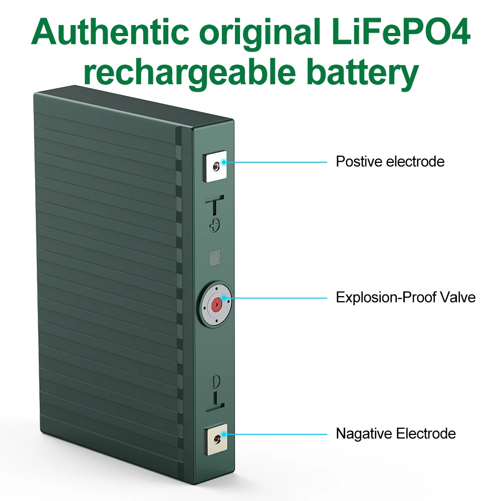 32Pcs Sinopoly Battery 3.2V 100Ah Lifepo4 Cell for Solar Home Energy Storage Equipment RV Electric Vehicles |