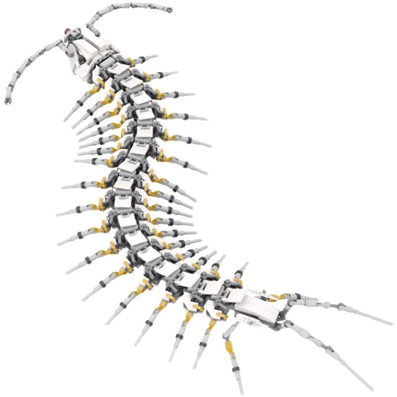 

Animal Classic Creative Series Model Insect Mech Big Centipede Toy Pet Set Building Block Model Education Children's Toys Christ