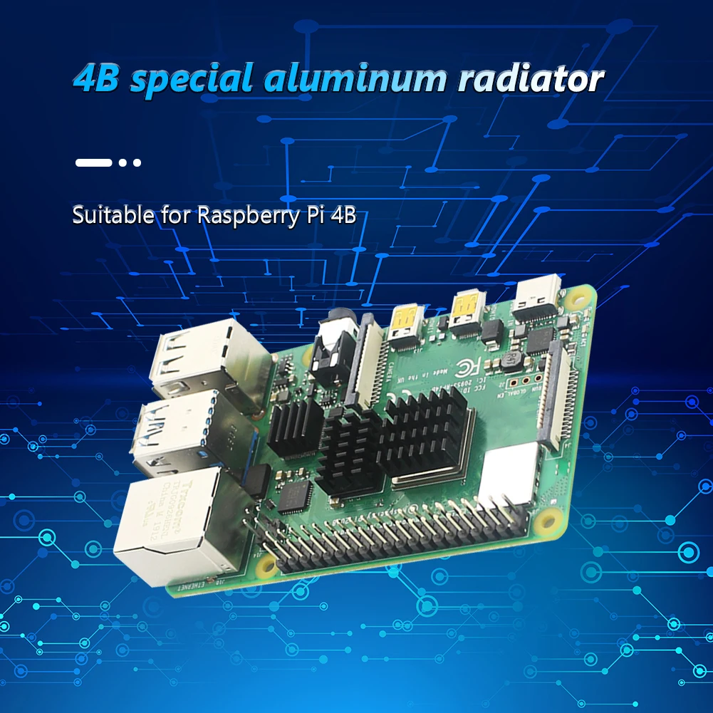 

3 шт./1 комплект, алюминиевый радиатор для Raspberry Pi 4B