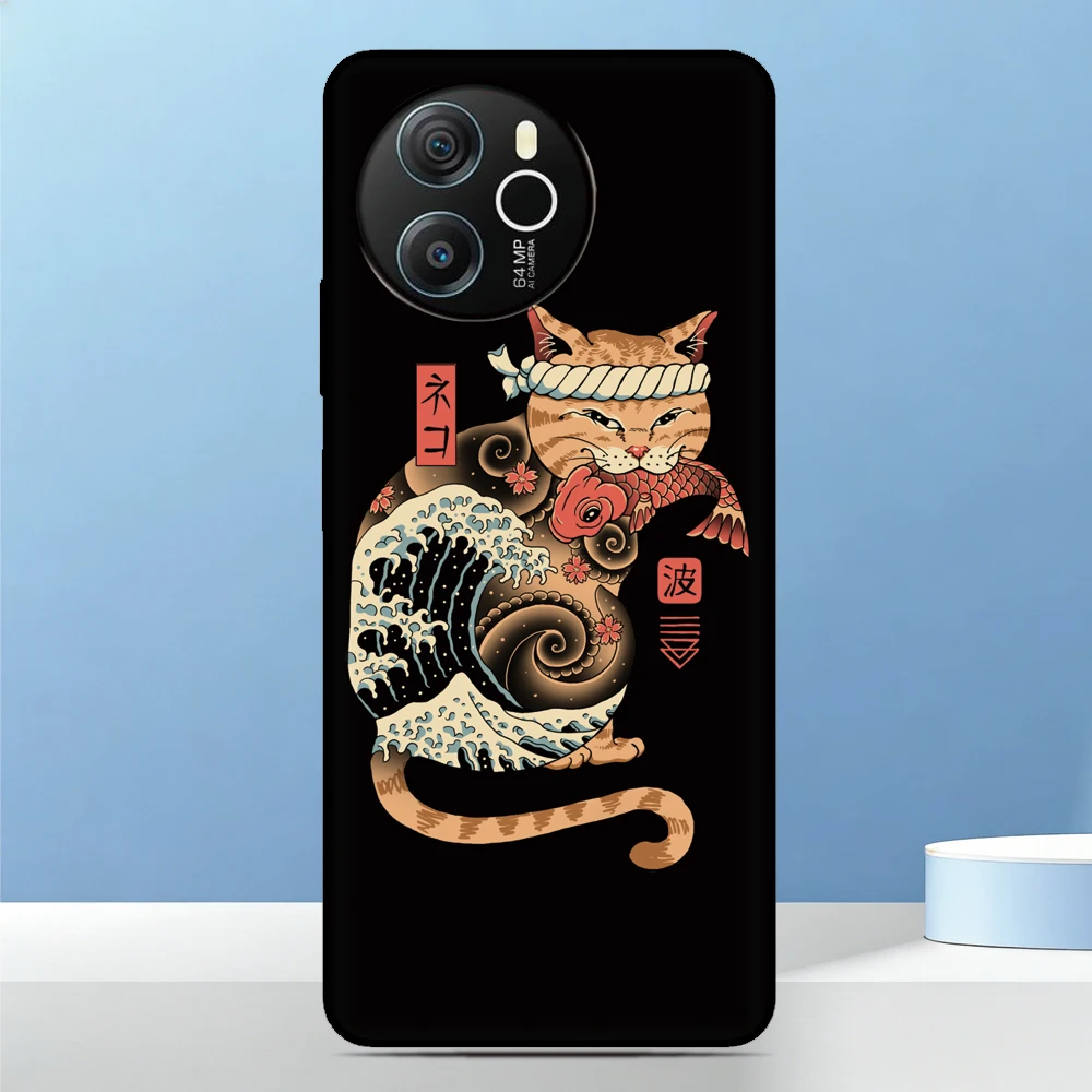 Фото Чехол для телефона Hero Japan Samur для ZTE Blade A76 4G A75 A73 A72 A71 A35e A56 A55 A54 A35 A36 A51 A34 A31 Plus A5 с индивидуальным изображением №3