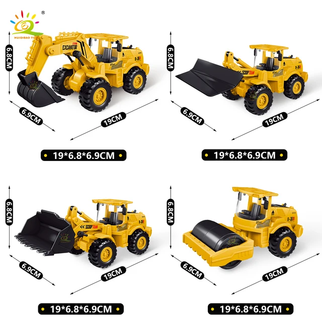 Construction Trucks (Excavator Crane Dump) Toys For Children 6