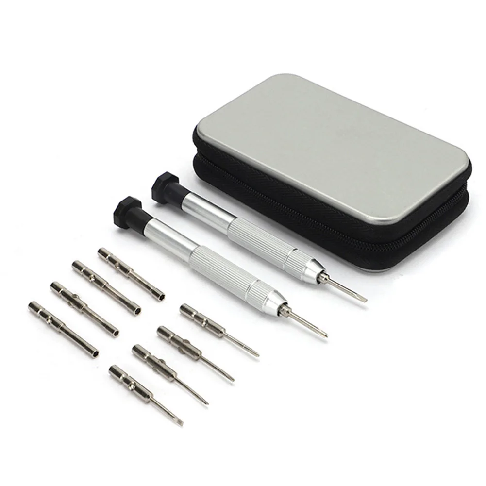 

12pcs/set Screwdriver Kit Handle&Screwdriver Head For Repair Glasses Mobile Phone Electronic Product DIY Hand Tool