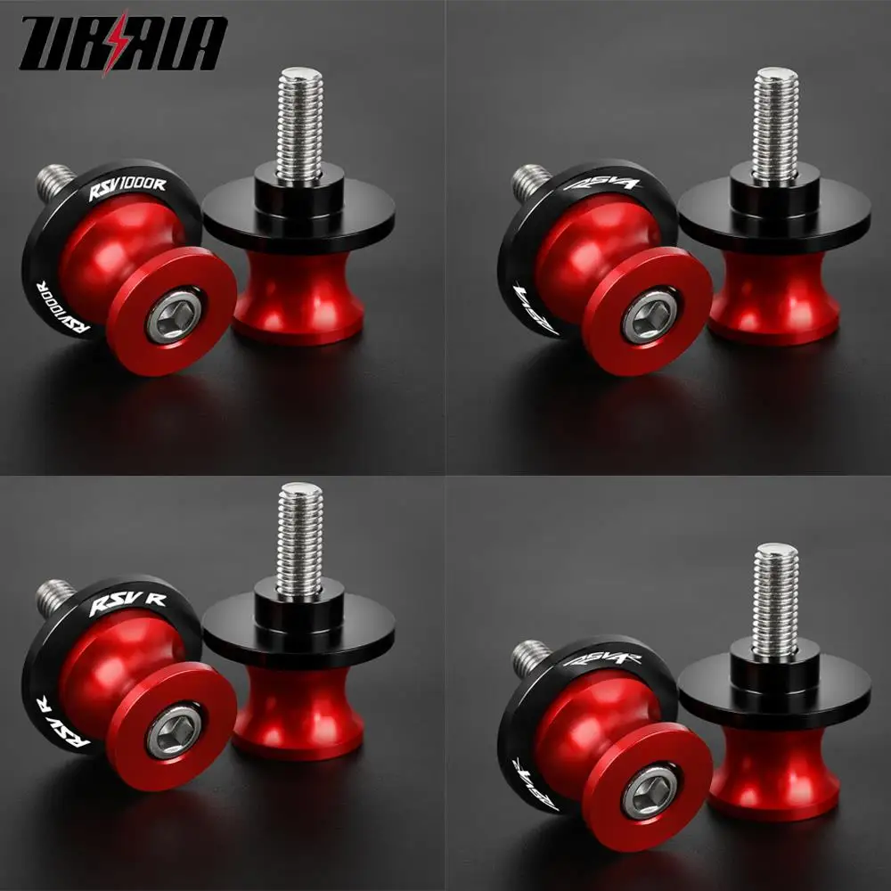 

For Aprilia RSVR RSV4 RSV4R RSV1000R RSV R Motorcycle Accessories 6MM CNC Aluminum Swingarm Spools Stand Screws Slider RSV 4 R