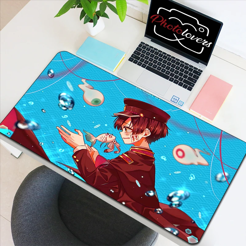 

Large Mouse Pad Mechanical Gaming Keyboard Japan Jibaku Shounen Hanako Kun Cartoon Xl Office Accessories Mat Laptops Big Desk Pc