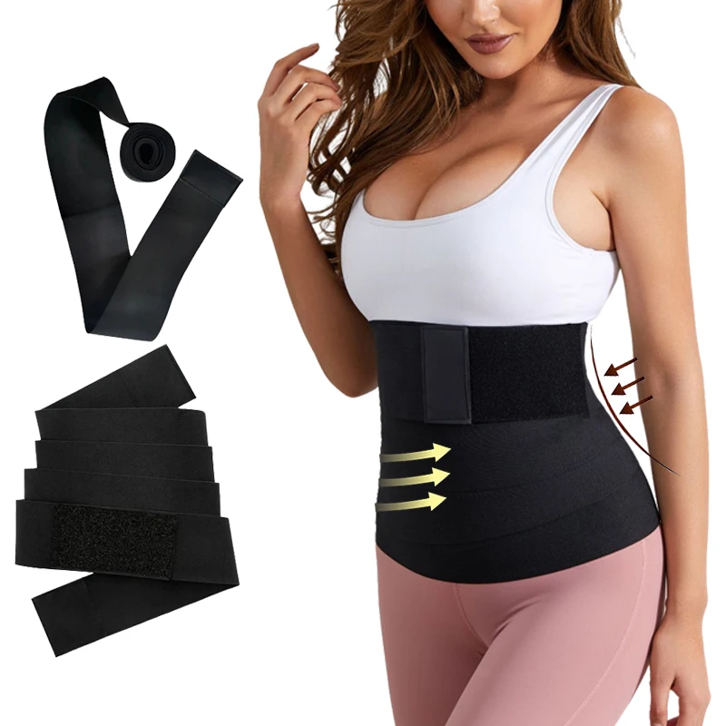 

Women Waist Bandage Wrap Trimmer Belt Tummy Control Waist Trainer Shaperwear Slimming Fat Burning For Postpartum Sheath Belt