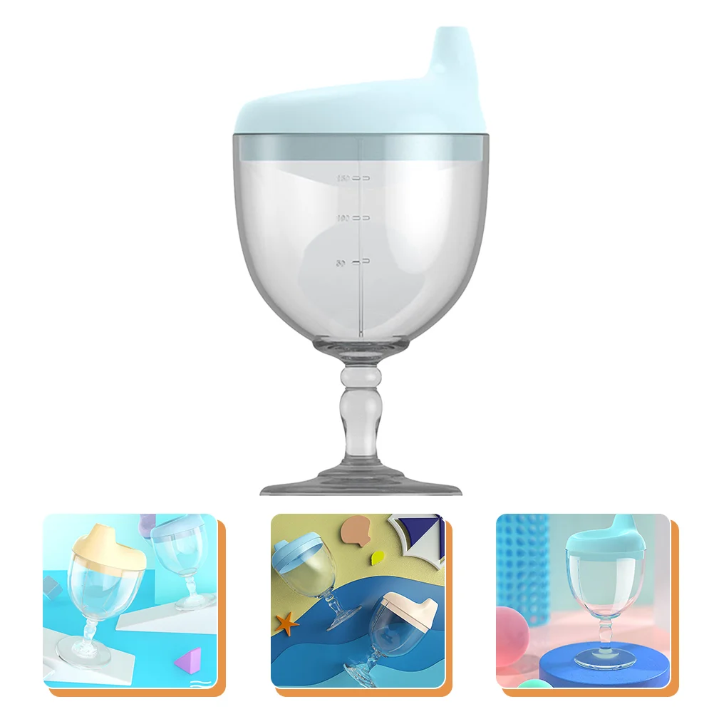 

Соломенные Детские пластиковые очки для питья, детские бутылки для воды с защитой от протекания, PC Sippy Cup