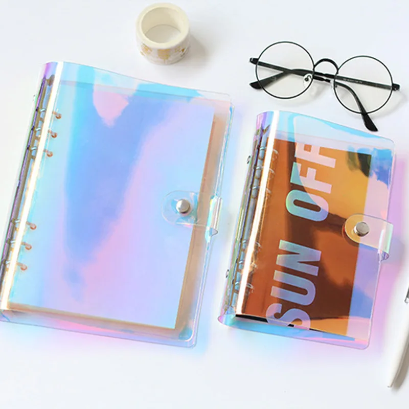 

Diary Laser Notebook Planner Organizer Binder Books Journal Sketchbook Accessories Diary Office Supplies Notebook A5 A6