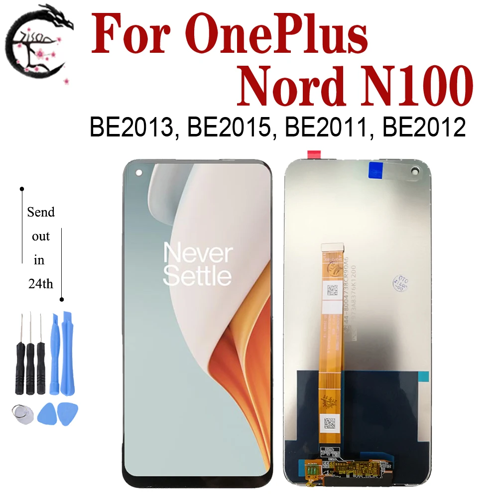 6 52-дюймовый ЖК-дисплей для OnePlus Nord N100 ЖК-экран BE2013 BE2012 BE2015 BE2011 1 + замена сенсорного