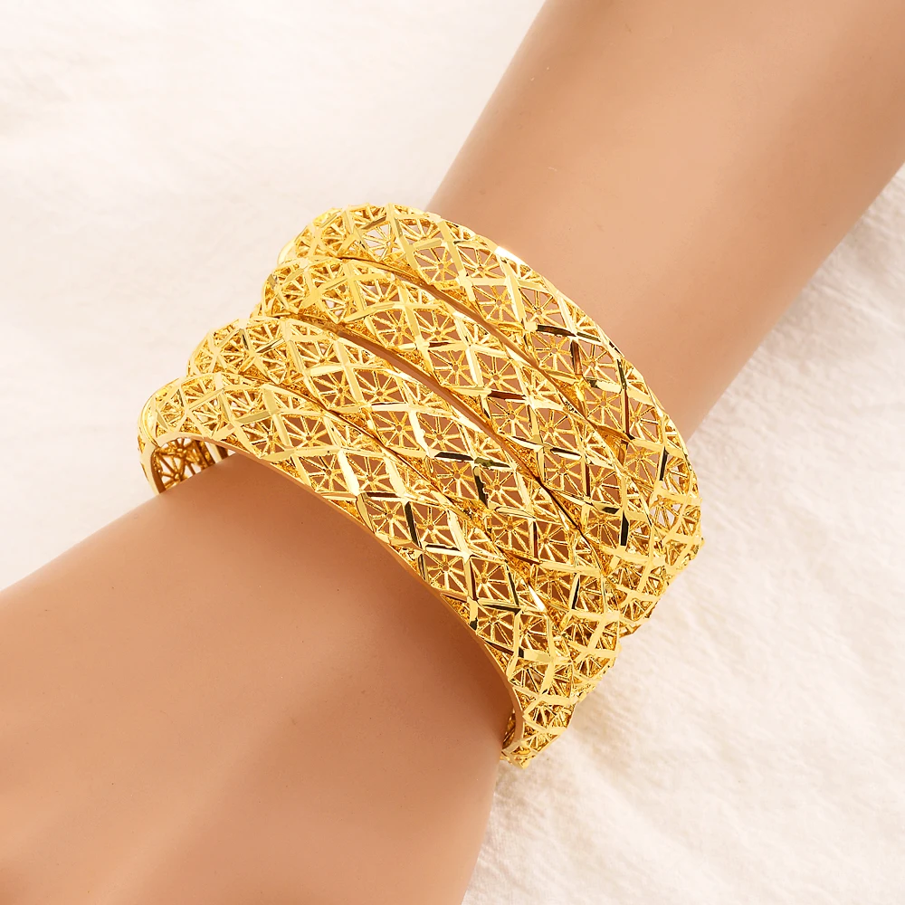 

Bangrui Fashion 60mm Openable Gold Color Bracelet Bangle High Quality Jewelry For Dubai Africa Arab Women Jewelry Party Gift