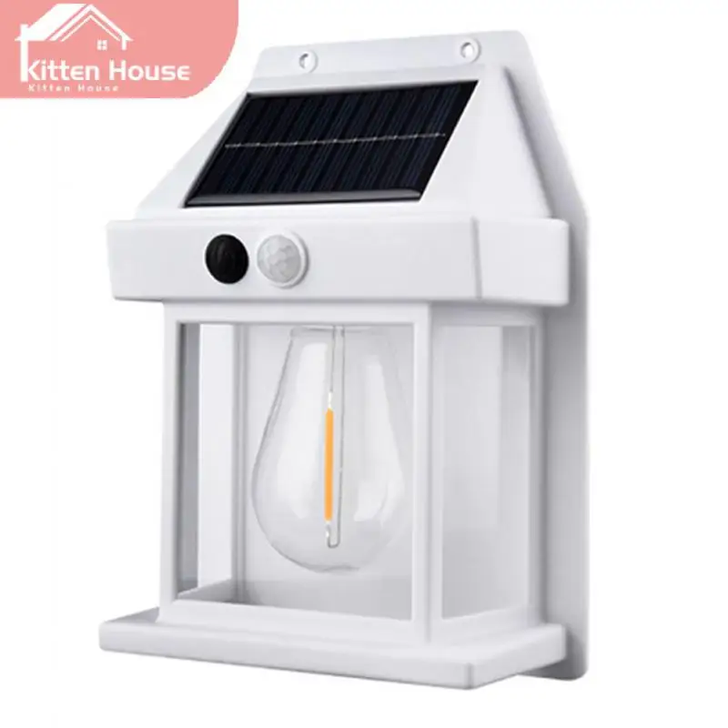 

Наружная лампа на солнечной батарее с инфракрасным датчиком, водонепроницаемая лампа с 3 рабочих режимами, украшение для сада