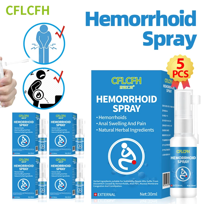 5 бутылочек лечения геморроя внутренние внешние сваи облегчение анальной