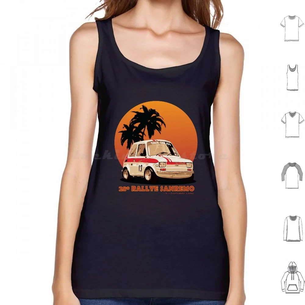 Fiat 126p Tank Tops Vest Sleeveless Fiat 126p Fiat126p Fiat 126 Polski Maluch Car Classic Retro Vintage Summer Polish Rally