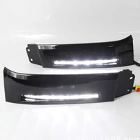 daytime running light for toyota tundra waterproof abs yellow turn signal indicator bumper 2pcs led 2008 to 2013