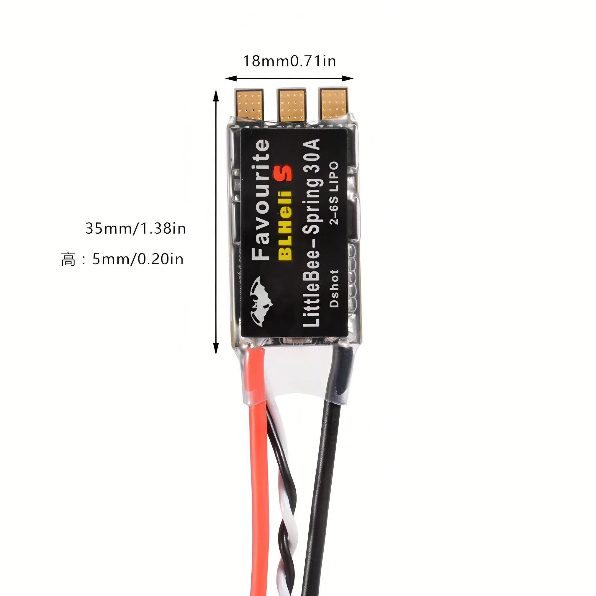 Фото Future Flight FVT LITTLEBEE Little Bee BLHeli-s SPRING 20A/30A Бесщеточный ESC 2-6S Поддержка DSHOT Oneshot42 OneShot125 для RC FPV №1
