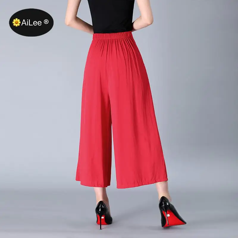 Big Size 4XL Linen Summer New Casual Women Shorts Skirts High Waist Wide Leg Pleated Skirt Women Soft Skirt Feminina Bermudas