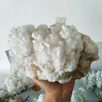 natural hydrozincite stone raw crystal druzy cluster bling bling rock minerals specimen feng shui home room decoration maison
