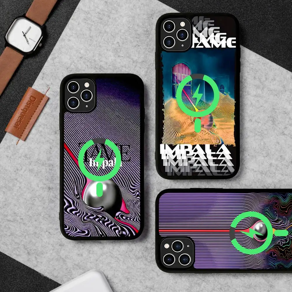 Фото Популярный чехол для телефона T-Tame I-Impala для Magsafe, для iPhone 16, 15, 11, 12, 13, 14, 17 Pro Max Plus, с магнитной беспроводной зарядкой №1
