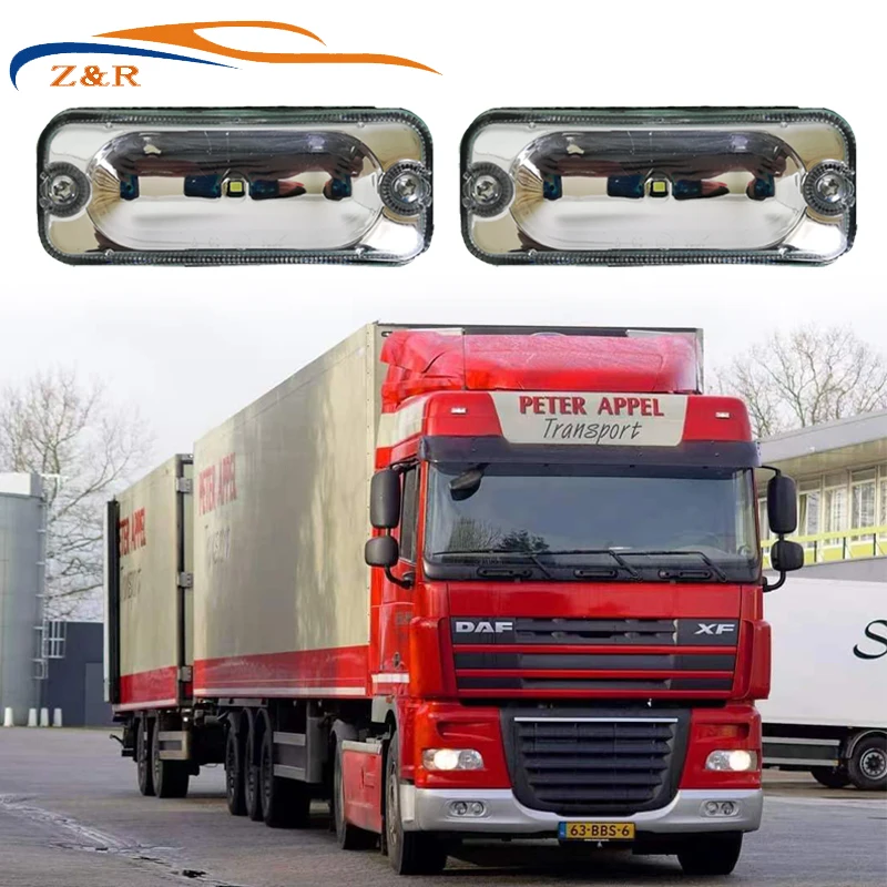 

2 шт. 24 В Светодиодная лампа sunvisor для DAF truck XF95 XF105 XF106 XF530 CF85 светодиодсветодиодный лампа sunvisor 1328868/1456470 E одобрено