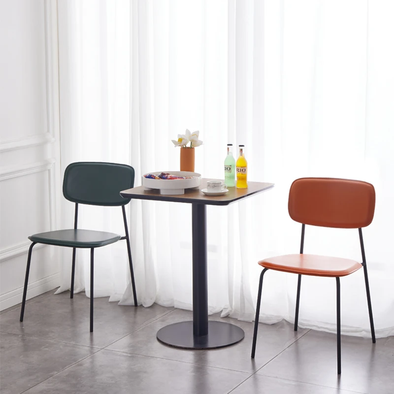 

Комфортные обеденные стулья в скандинавском стиле, современные кожаные стулья для террасы, офисные стулья, бесплатная доставка, дизайнерск...