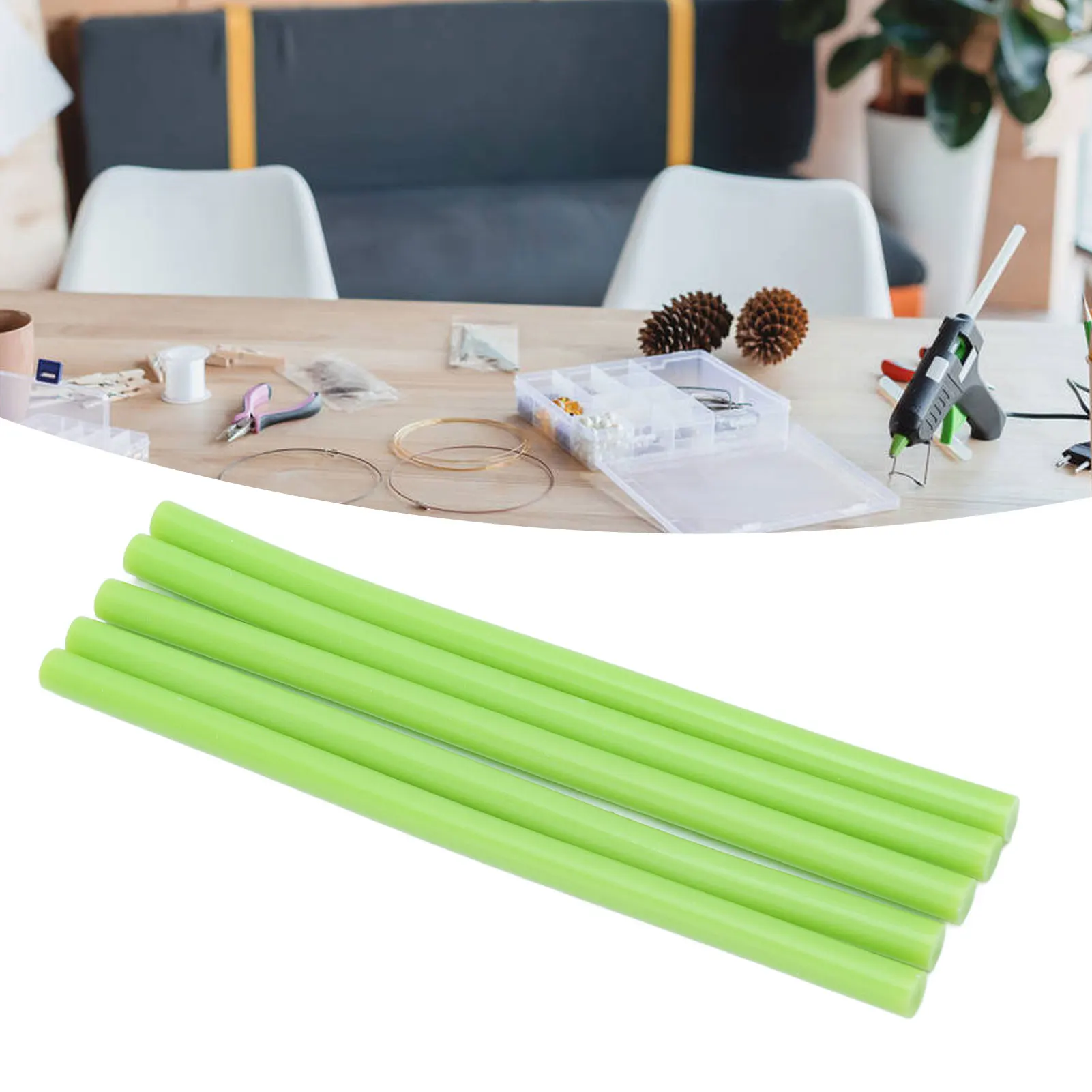 50 шт. Прозрачный горячий клей-карандаш 7x150 мм Простая эксплуатация Быстрая