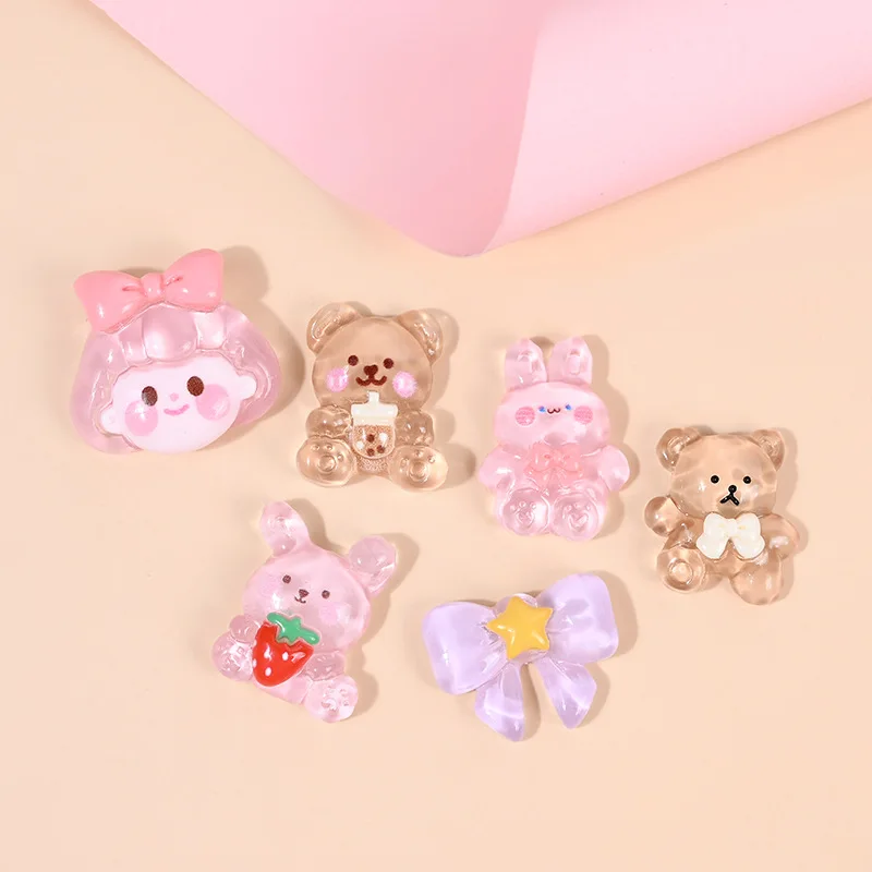 

10 шт., кабошон для украшения волос