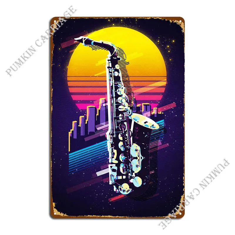 

Саксофон металлический знак картина покраска клубный бар постер жестяной знак постер
