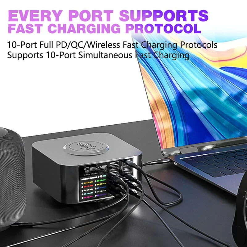 Многопортовое зарядное устройство MECHANIC X-Power Plus Max многофункциональная