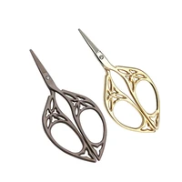 11cm dressmaking vintage gilded antique embroidery sewing sissors for cut cloth stainless steel thread school scissors e