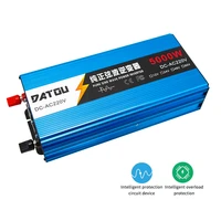 datouboss pure sine wave inverter high power 5000w continuous output 2500w power adapter lcd display dc 24v 48v 60v to 110v 220v