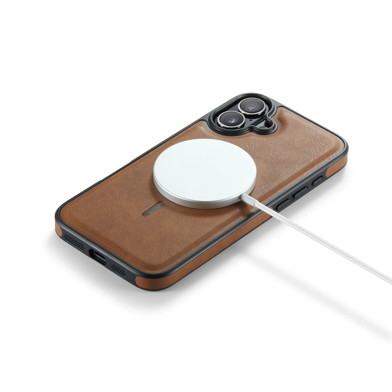 Новый кожаный чехол для телефона Magsafe с защитой от падения iPhone 16 16Pro 16ProMax 15 15Pro 15ProMax