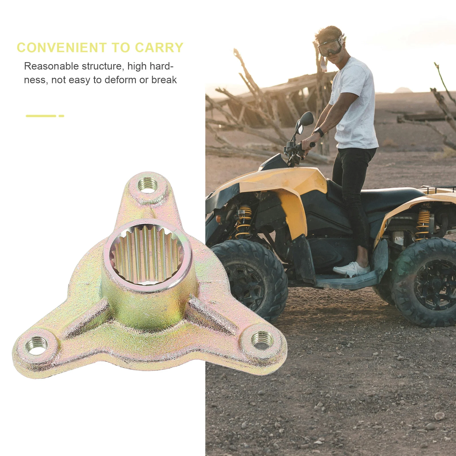 Держатель ступицы мотоцикла Go Kart ось колеса вездеходные передние золотые для