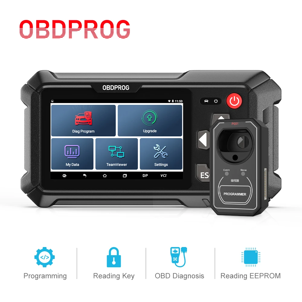 

OBDPROG OBD 2 Auto Key Programming Immobilizer Tool IMMO Remote Key Master Pin Code Reader Car Diagnostic OBD 2 Tool 501 PK X300