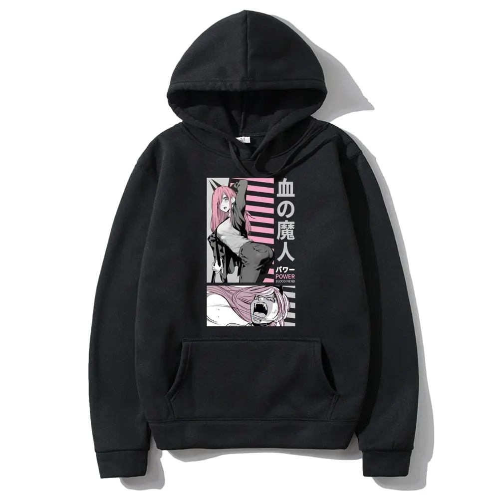 

Anime Chainsaw Man Graphic Printed Hoodie Power Sweatshirt Men Women Fashion Cotton Hoodies Long Sleeve Unisex Loose Sweatshirts