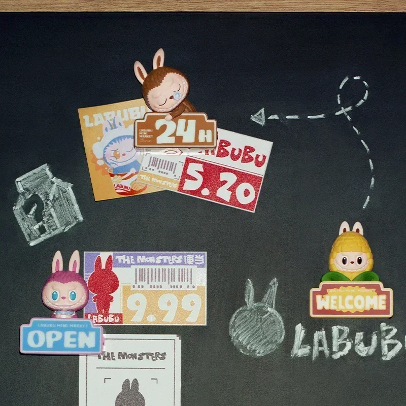 Фото POP MART LABUBU THE MONSTERS Wacky Mart Series-Fridge Магнит Слепая коробка Игрушки Kawaii Аниме Фигурка Сюрприз Mystery Box №2