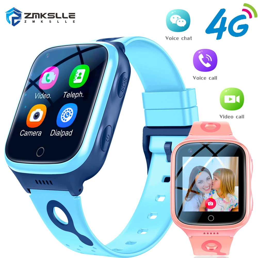 

ZMKSLLE Kids Smart Watch with GPS SOS Trace Position Children's Video Call Watch Can Insert The 4G SIM Card Waterproof IP67