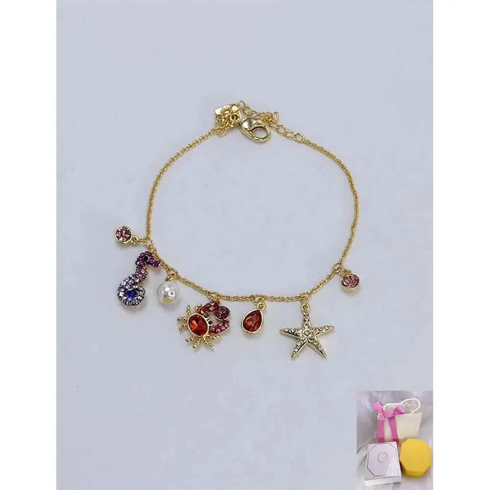 Новый Платиновый браслет LOUISON великолепный матовый лист рисунок стразы