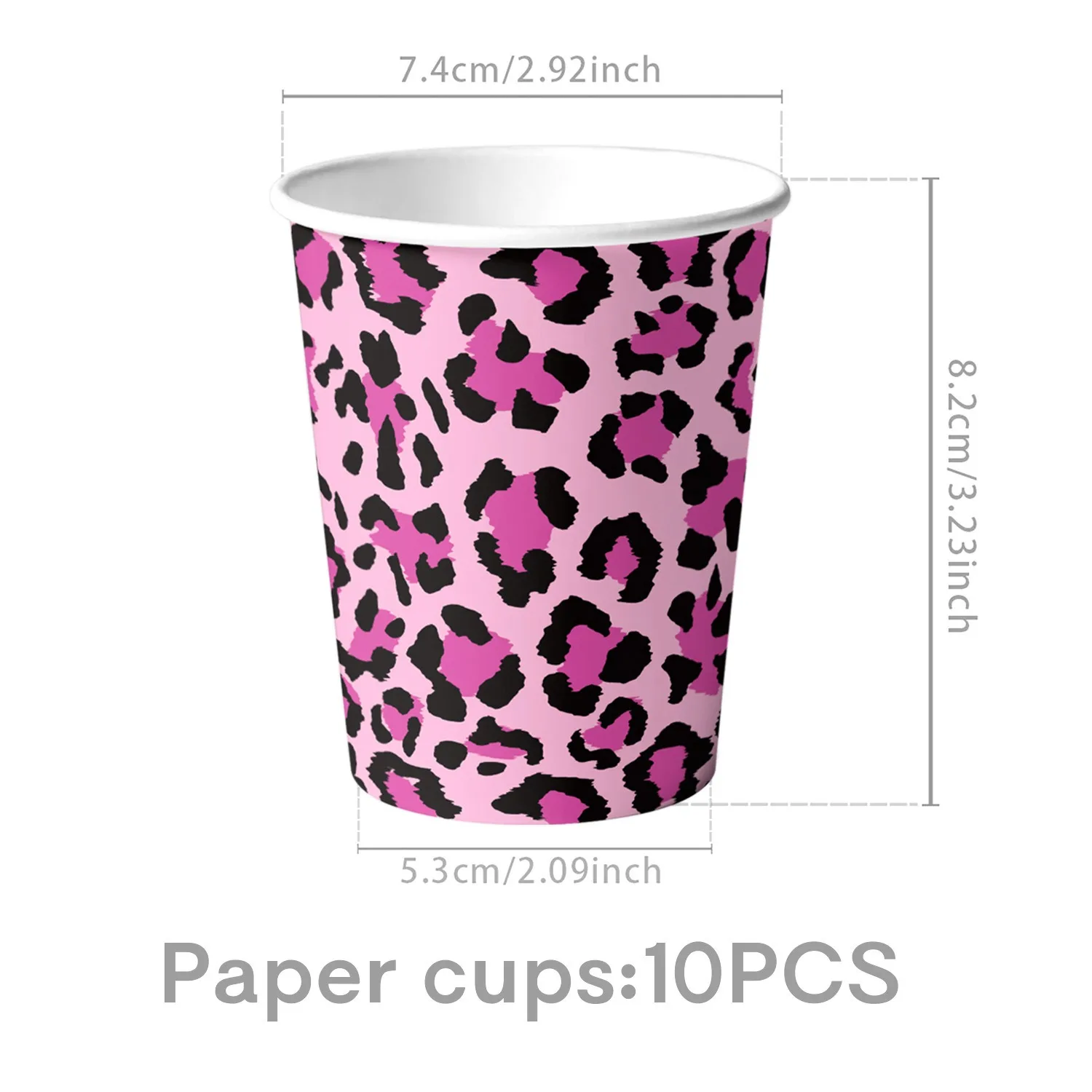 

Одноразовая посуда MINISO для вечеринки, леопардовый принт