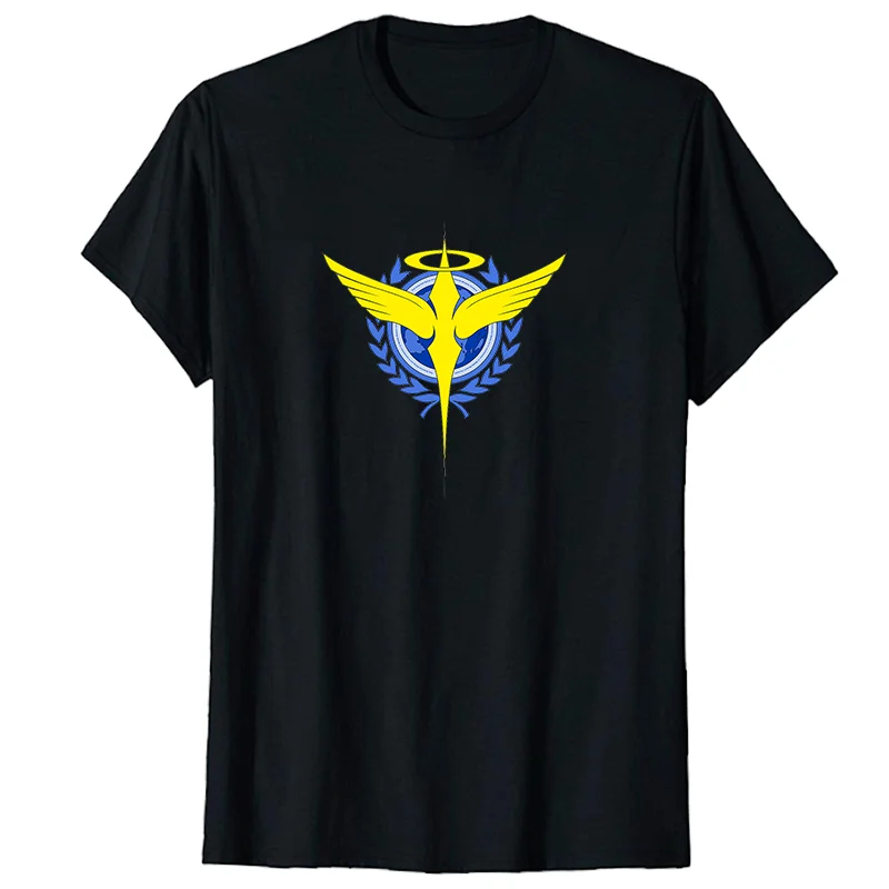 

Gundam Seed Mobile Suit Mecha Anime Unisex Black & White T-Shirt Oversized t-shirt short-sleeved Harajuku Summer Men's clothing