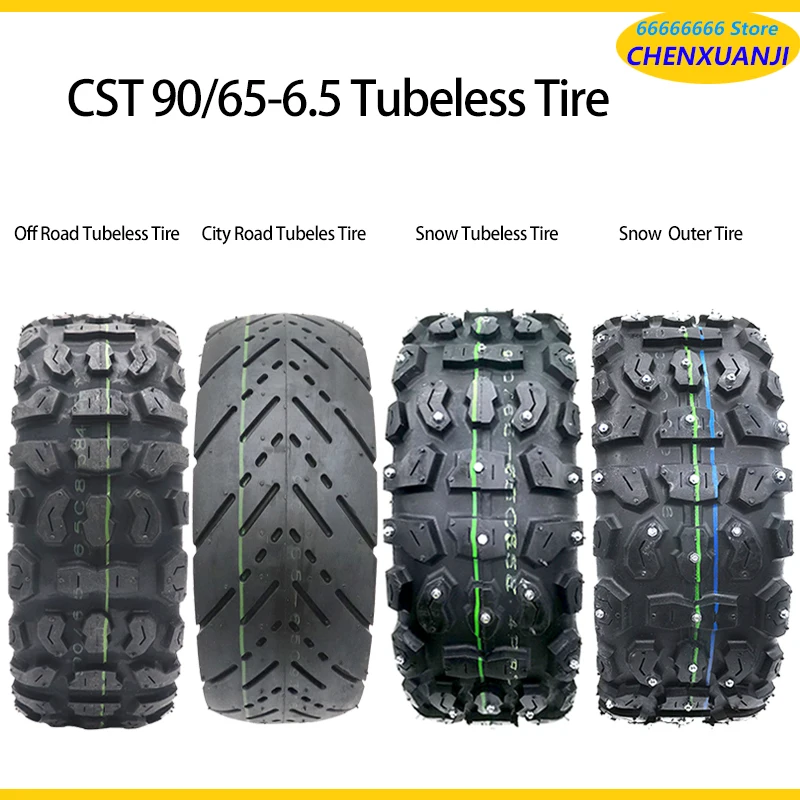 

CST 11 Inch Tire 90/65-6.5 City Road Winter Snow Tires Tubeless Tire for Dualtron Ultra Speedual Plus Zero 11x Electric Scooters