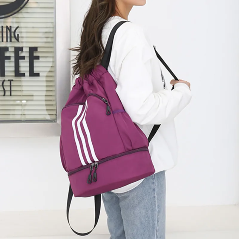 Sports Backpack Women's Travel Football Training Large Basketball Weekend Fitness Luggage Camping Bolsas For Shoe Men Gym Bags