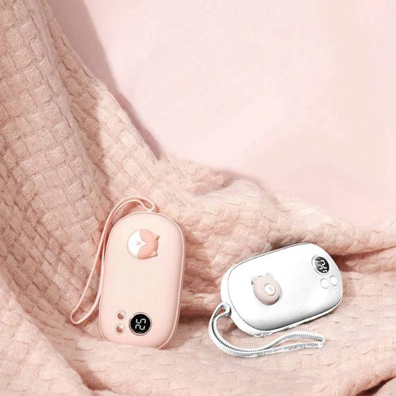 

Mini Hand Warmer USB Rechargeable Portable Long-Life Power Bank Handheld Hand Warmer For Winter Body