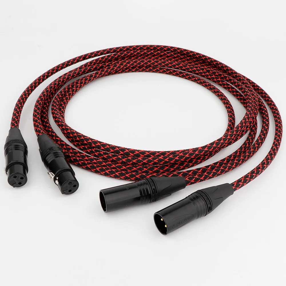 

Preffair Hifi 5N OCC Copper XLR Audio cable Balance cable XLR Cable Male to Female M/F Audio Cable