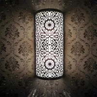 moroccan vintage bronze engraved wall lamps living room restaurant hotel study wall sconces lights decoration led lighting