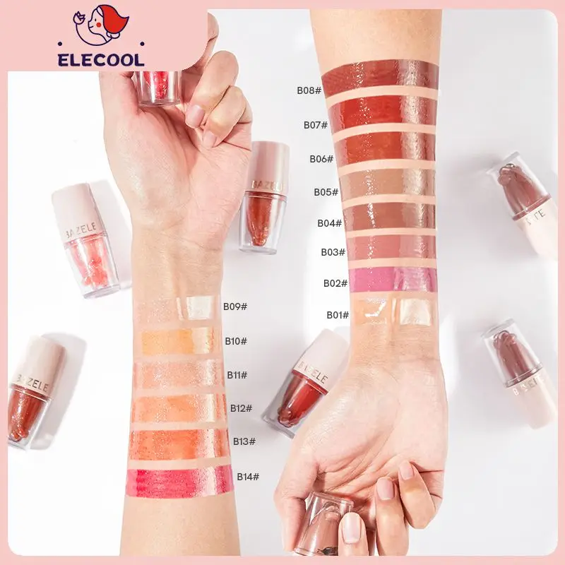 

14colors Cosmetics Lipstick Mirror Sun Protection Maquillage Cosmetics Makeup Lip Gloss Moisturizing Natural Cat Paw TSLM1