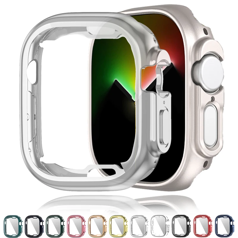 

Screen Protector For Apple Watch Case 8 TPU Bumper Cover 360 Full Soft Case Protective Accessories for iWatch series 8pro 49MM