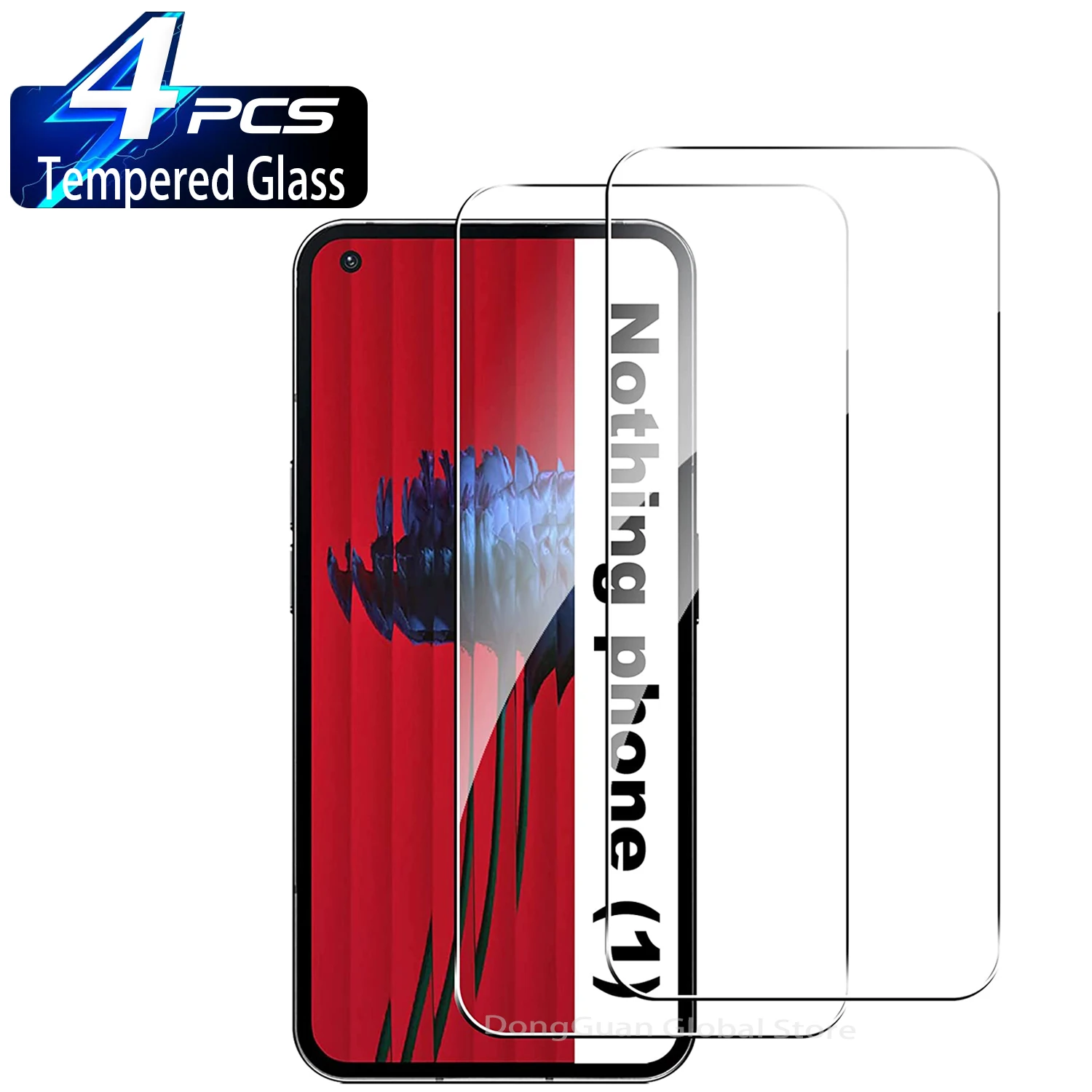 

1/4Pcs Tempered Glass For Nothing Phone (1) Screen Protector Glass Film